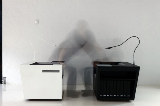 Modern And Ergonomic Workstation Four Works By Four Design