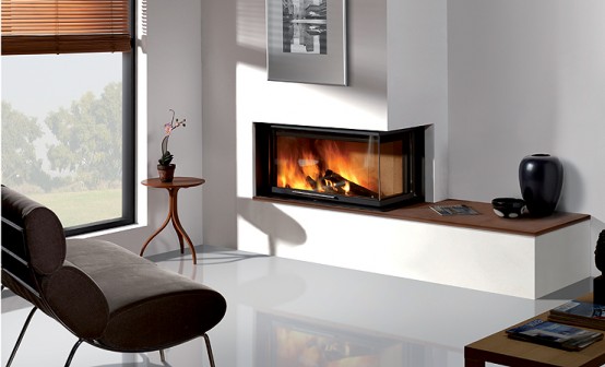 If you are looking for modern fireplaces and prefer built-in ones then you should to check out G series by Rocal. Big experience in production of fireplace