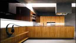 Modern Kitchen With Luxury Wooden Finish Yara Vip By Cesar 