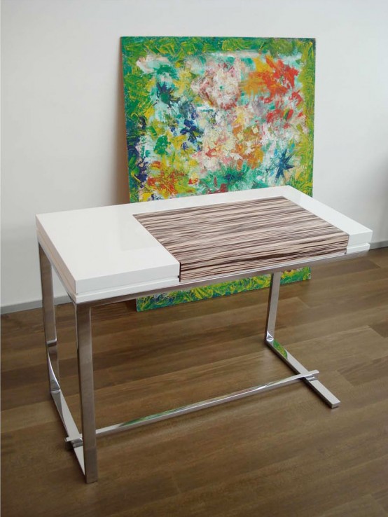 Modern White Dressing Table Melina By Sabinoaprile