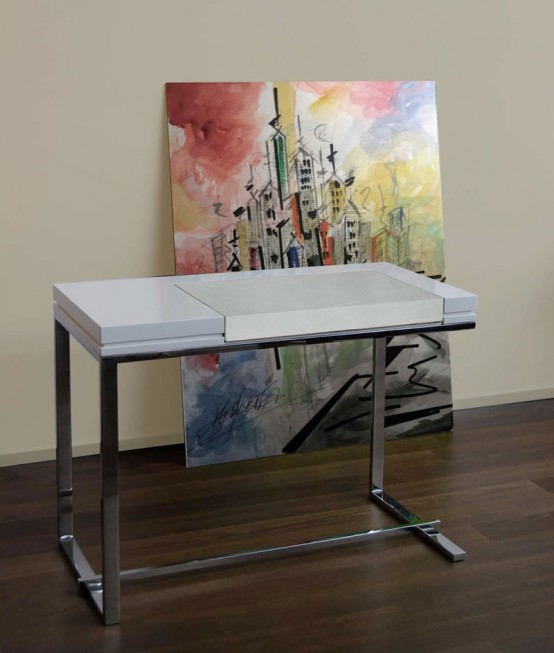Modern White Dressing Table Melina By Sabinoaprile