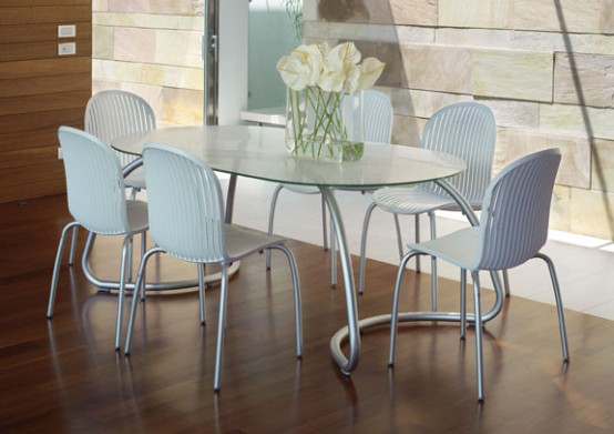 Modern White Outdoor Tables And Chairs Loto & Ninfea From Nardi