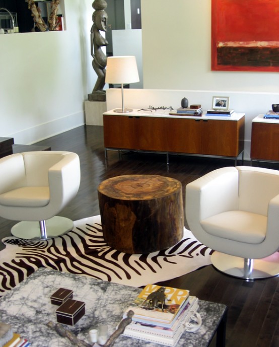 Natural Wood Furniture For Original Contemporary Room Design