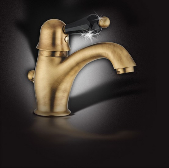 New Bathroom Faucets With Swarovsky Crysyal Crystal By Giuliini G. 