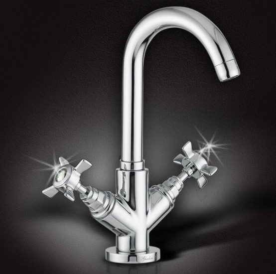 New Bathroom Faucets With Swarovsky Crysyal Crystal By Giuliini G. 