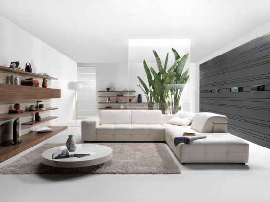 New Modern High Tech Sofa Surround From Natuzzi 1 554x