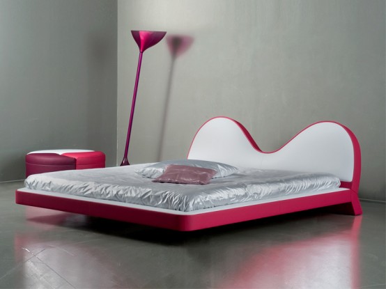 New Awesome Pink Bed And Modular Sofa From Valdichienti