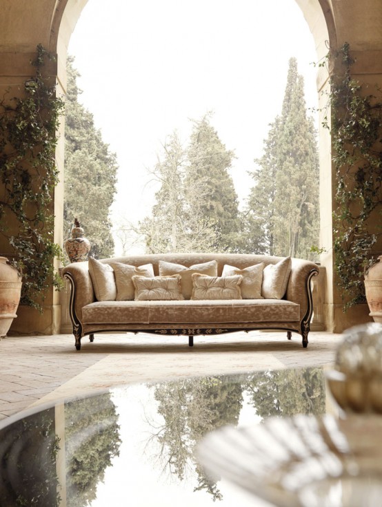 Opulent and Luxury Classic Sofa by Savio Firmino
