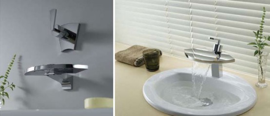 Original And Refine Waterfall Bathroom Tap Fan By Fluid