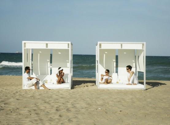 Outdoor White Daybed By Gandia Blasco