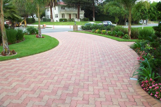 15 Paving Stone Driveway Design Ideas - DigsDigs