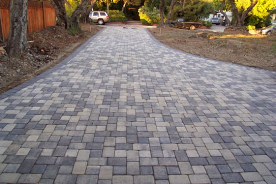 15 paving stone driveway design ideas - digsdigs