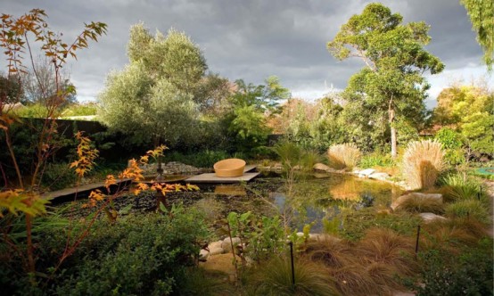 Romantic Garden Design Around Victorian Era Home