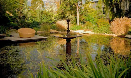 Romantic Garden Design Around Victorian Era Home