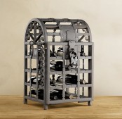 Rustic Metal Wine Cage From Restoration Hardware