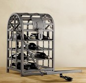 Rustic Metal Wine Cage From Restoration Hardware
