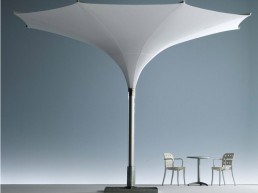 Sun Umbrella With LED Lights Tulip By MDT Tex