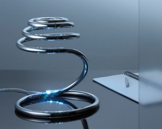 Very Flexible Modern Table Lamp – PizzaKobra by Ron Arad