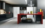 White, Black And Red Kitchen Design Gio By Cesar