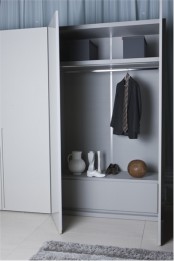 White Wardrobe For Minimalist Interior Design Orizzonte And Tratto By Pianica