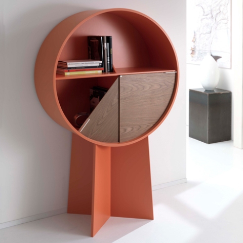 Adorable Luna Cabinet With Pivoting Doors