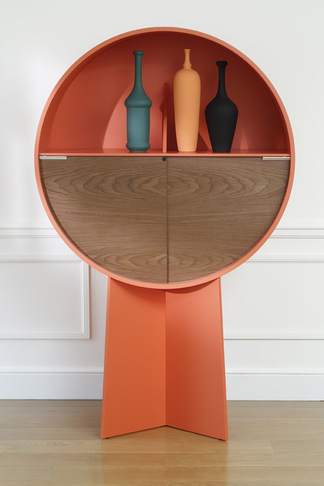 Adorable Luna Cabinet With Pivoting Doors