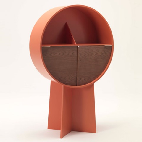 Adorable Luna Cabinet With Pivoting Doors