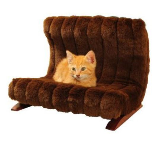 a faux fur curved pet bed is a great option to let your pets feel cozy on cold days too