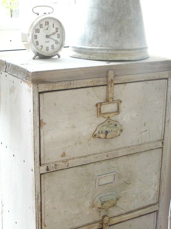 a vintage whitewashed storage cabinet with vintage handles left is a very chic and cool idea to repurpose an old piece and make use of it in ashabby chic or vintage interior