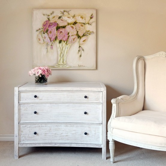 a whitewashed mini dresser will be a beautiful idea for a vintage or shabby chic space and it will add style to it