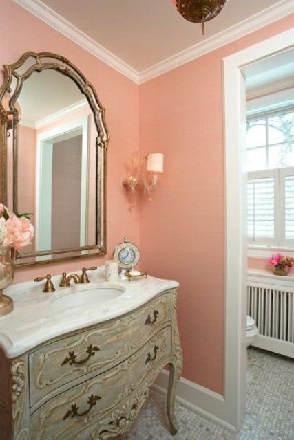 Affectionate Peach Accents In Home Decor