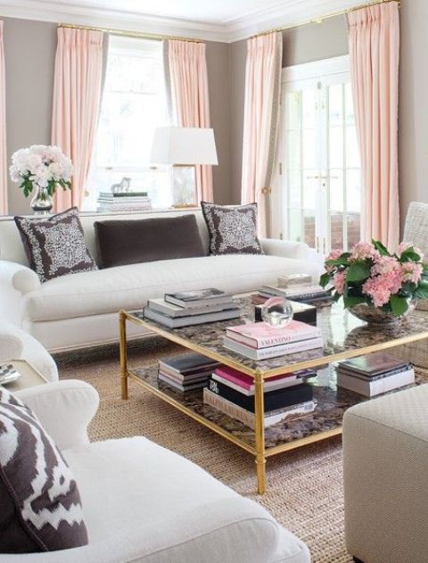 Affectionate Peach Accents In Home Decor