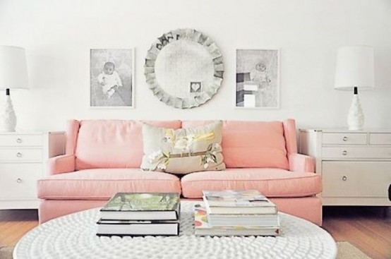 Affectionate Peach Accents In Home Decor