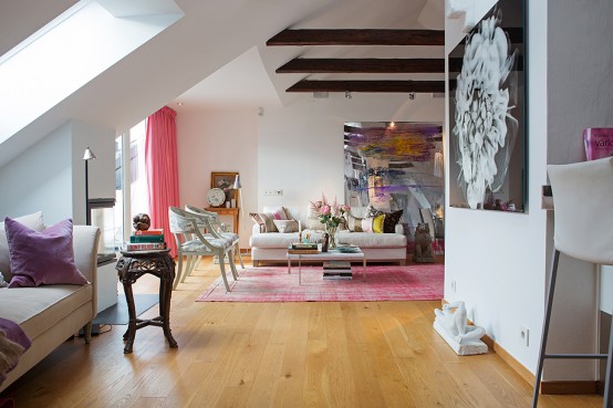 Airy And Eclectic Stockholm Attic Apartment