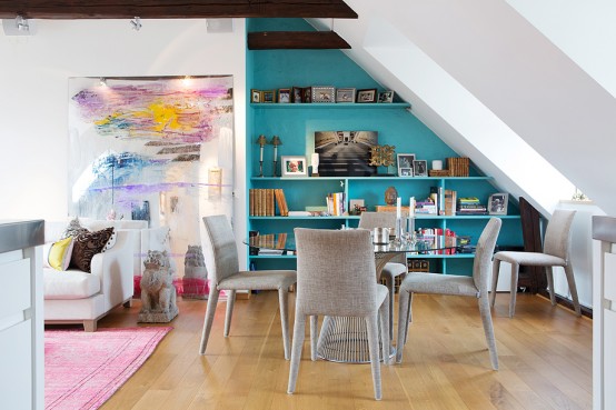 Airy And Eclectic Stockholm Attic Apartment