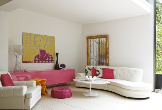 Airy And Elegant Feminine Living Rooms