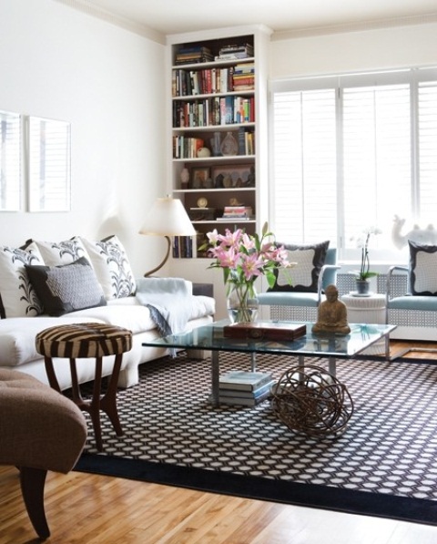 Airy And Elegant Feminine Living Rooms