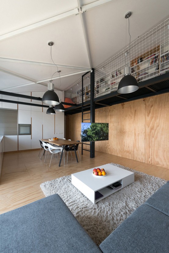 Airy And Spacious Modern Loft With A Second Floor