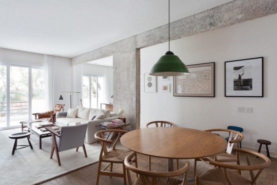 Airy Brazil Apartment In Mid Century Style