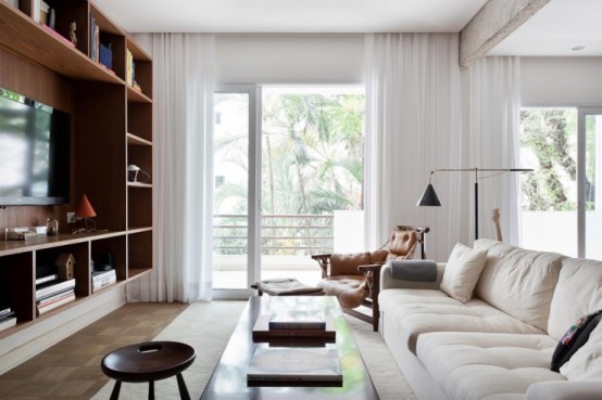 Airy Brazil Apartment In Mid Century Style