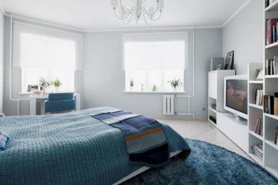 Airy Modern Apartment In Light Shades