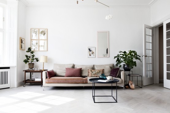 Airy Scandinavian And Mid Century Modern Apartment