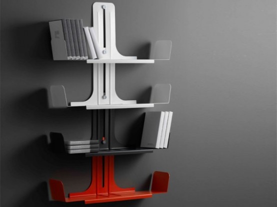 Modular Aluminum Bookshelf System Alibook By Domodinamica Digsdigs