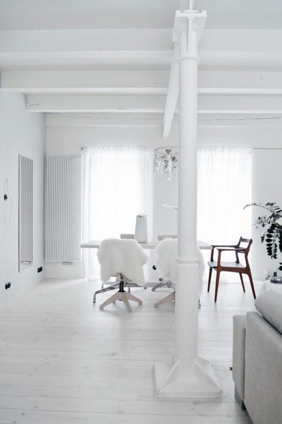 All White Mid Century Modern Home With A Scandi Feel