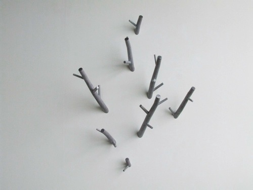 Aluminum Tree-Shaped Coat Hooks by Max Lipsey