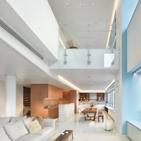 Amazing Interior Design of Modern Duplex Penthouse