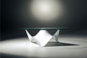 Amazing Glass Top Coffee Table Stingray By Draenert