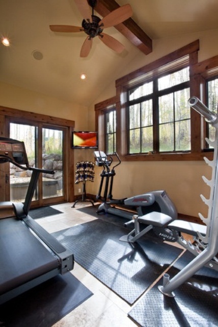 58 Well Equipped Home Gym Design  Ideas  DigsDigs