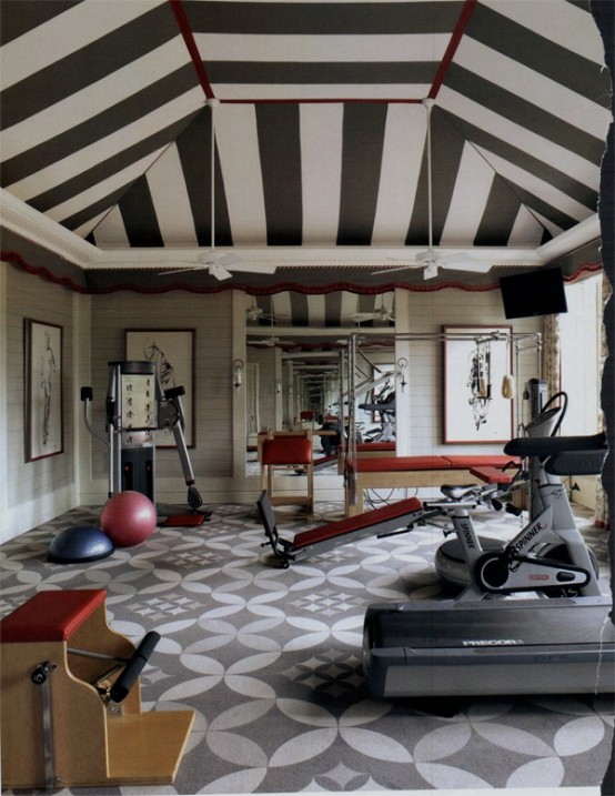 58 Well Equipped Home Gym Design  Ideas  DigsDigs