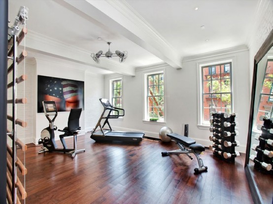 58 Well Equipped Home Gym Design Ideas - DigsDigs